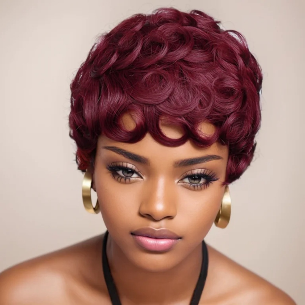 99J Парик с стрижкой пикси, че – обзор и цена Short Pixie Cut Wig Human Hair Cheap