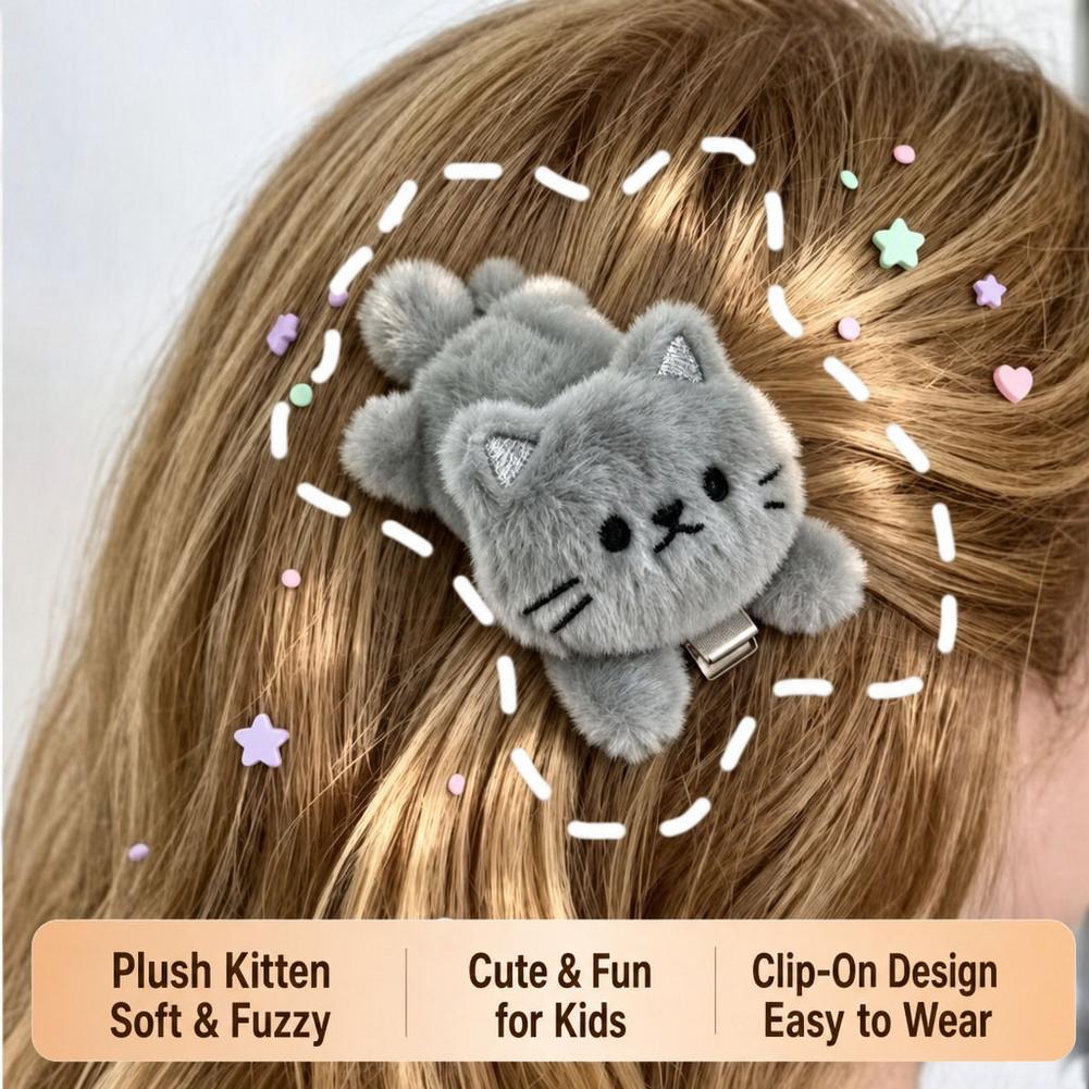 Милые пушистые плюшевые заколк – обзор и цена Hair Bundles